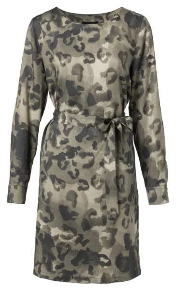 Yaya Dress Ruffle Leopard Print