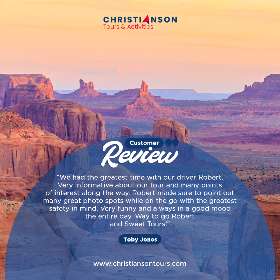 Christianson Tours Best Tour Operator  Trip to Grand Canyon Las Vegas