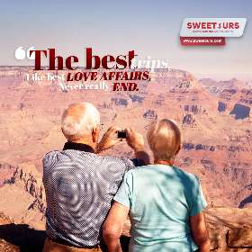 Quotes - The best trips like best Love Affairs never really End - Grand Canyon | Sweetours