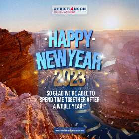 Happy New Year 2023 | Christianson Tours