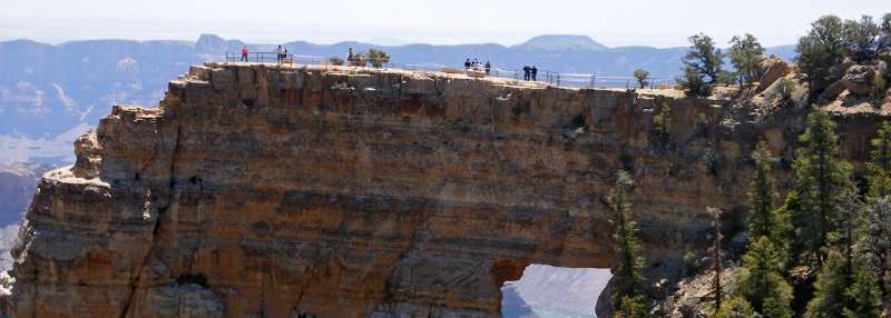north rim cape royal drive at the grand canyon