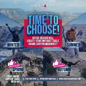 The Best Time to Visit Grand Canyon | Christianson Tours - Grand Canyon Tours From Las Vegas