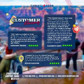 Grand Canyon Tours Customer Review - Christianson Tours - Tour Operator