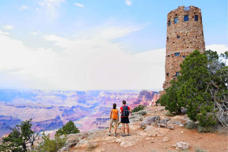 Grand Canyon Overview During Fall
