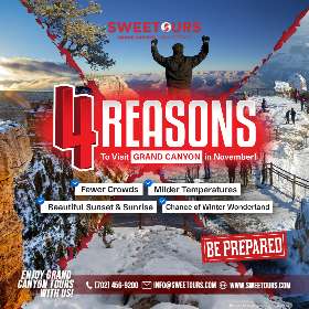 Reasons to Start Grand Canyon Tour This November | Sweetours