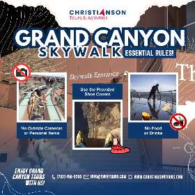 Grand Canyon Skywalk Essential Rules - Grand Canyon West Tour | Christianson Tours