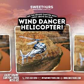 See the Grand Canyon West from Above on our Wind Dancer helicopter!