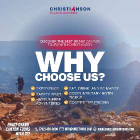 Why choose Christianson Tours for your Grand Canyon adventure?