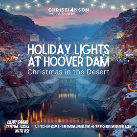 Holiday Lights at Hoover Dam