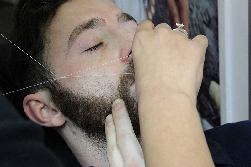 Facial Hair Threading for Men
