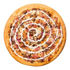 Beef, Bacon, and Ranch Pizza at the Golden Crust Baulkham Hills NSW Australia