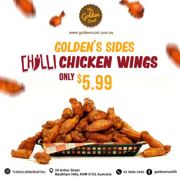 GOLDEN'S SIDES CHILLI CHICKEN WINGS