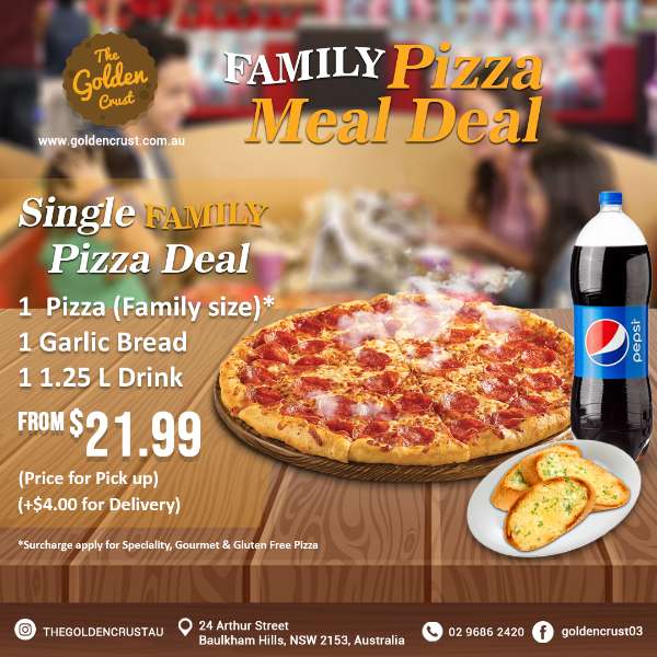SINGLE FAMILY PIZZA DEAL
