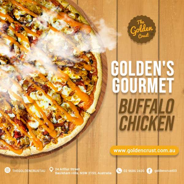 GOLDEN'S GOURMET: BUFFALO CHICKEN PIZZA