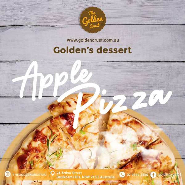GOLDEN'S DESSERT: APPLE PIZZA