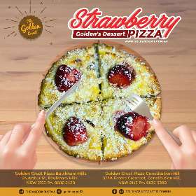 Strawberry Pizza from The Golden Crust in Baulkham Hills