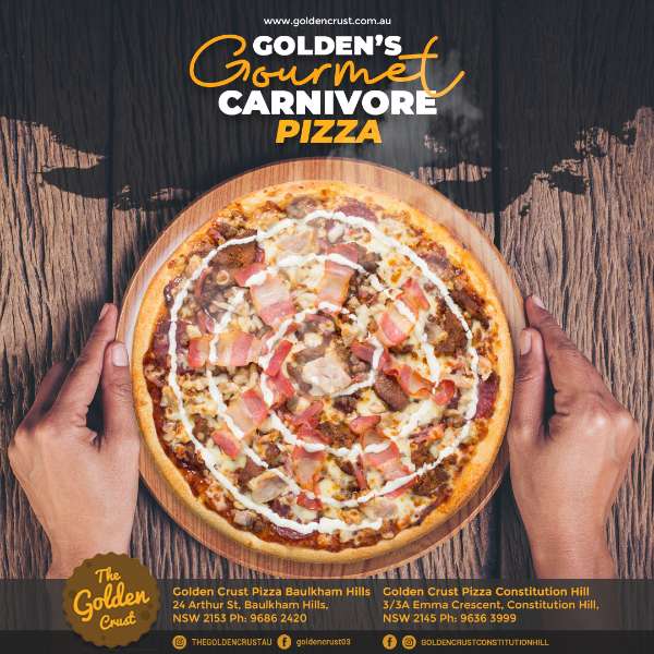 Golden’s Gourmet Carnivore Pizza