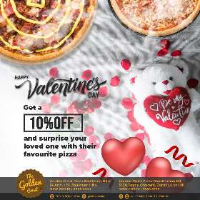 Valentine Day promo - Golden Crust 