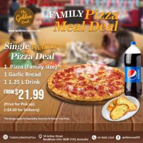 SINGLE FAMILY PIZZA DEAL