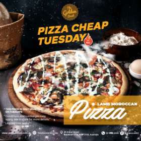 GOLDEN'S LAMB MOROCCAN PIZZA