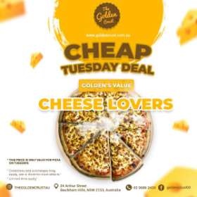 GOLDEN'S VALUE: CHEESE PIZZA