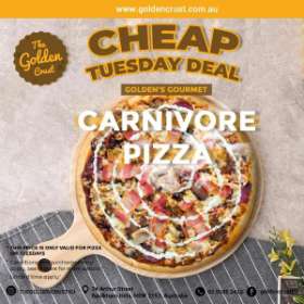 GOLDEN'S GOURMET: CARNIVORE PIZZA