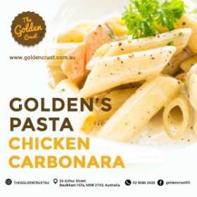 GOLDEN'S PASTA: PENNE CHICKEN CARBONARA