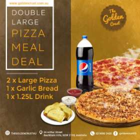 GOLDEN'S MEAL DEAL: DOUBLE LARGE PIZZA