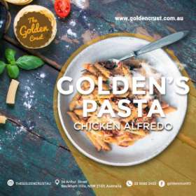 GOLDEN'S PASTA: PENNE CHICKEN ALFREDO