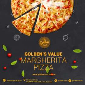 GOLDEN CRUST'S VALUE: MARGHERITA PIZZA
