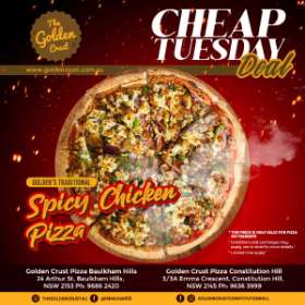 GOLDEN'S SPICY CHICKEN PIZZA