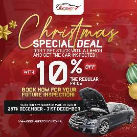 Christmas special deal - Pre-purchase car inspection - German precision