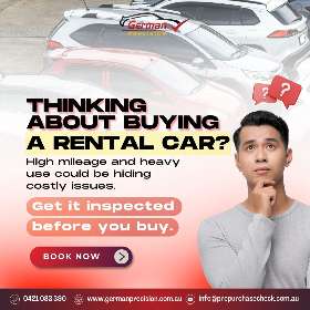 Thinking about buying a rental car - German Precision Car Inspection Melbourne