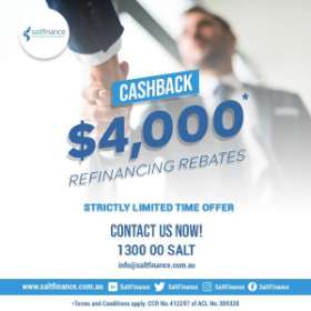 $4,000 Refinancing Rebates - Strictly Limited Time Offer