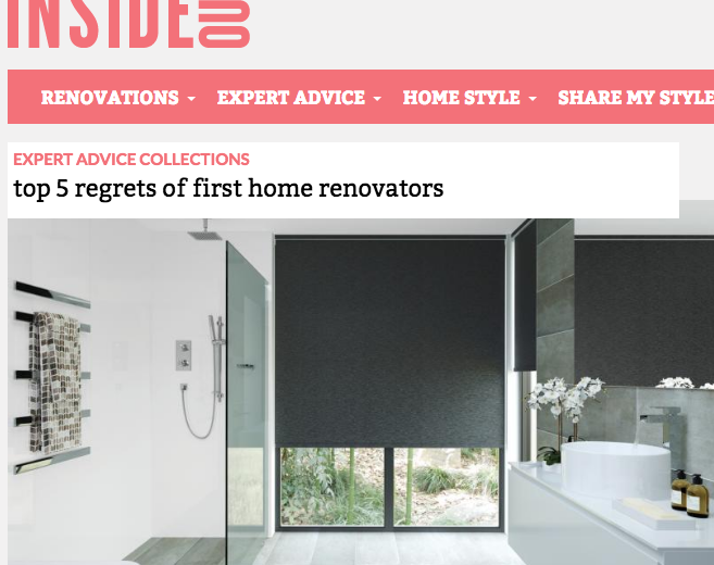 Inside Out – Top 5 Regrets Of First Home Renovators