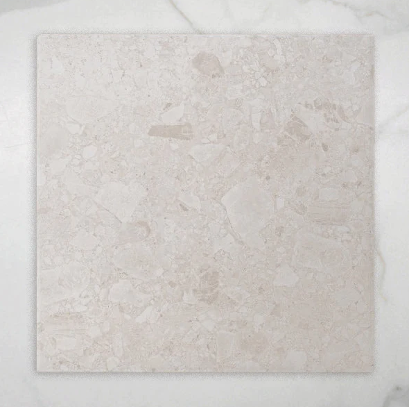 Southside White Terrazzo External P5 Porcelain Tile 450x450mm