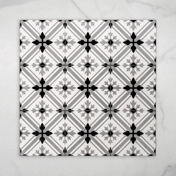 Henley Classic Grey Matt Rectified Porcelain Tile 200x200mm