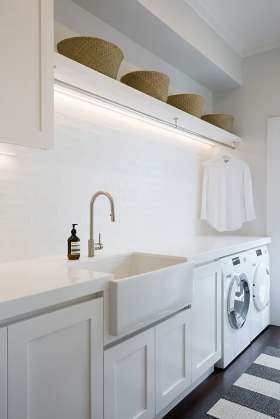 Track Lighting in Laundry Room - Allyn White Electrical