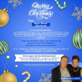 MERRY CHRISTMAS FROM ALLYN WHITE ELECTRICAL!