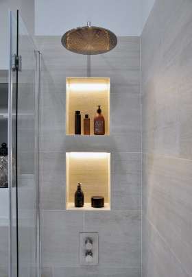 LED Strip Light Idea For Your Small Bathroom - by Allyn White Electrical