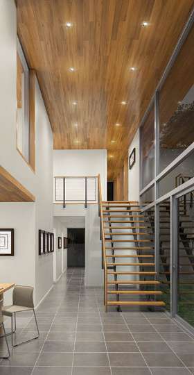 LED Downlight on stairs | by Allyn White Electrical