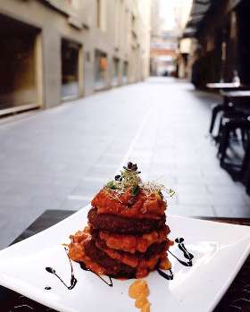 Best crispy, curried mushrooms & sweet potato cassoulet in Melbourne CBD | Ginger Olive Restaurant and Grill
