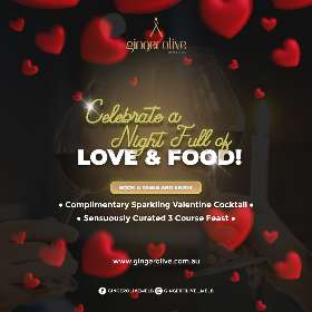 Join us for a night filled with delicious food and endless romance.