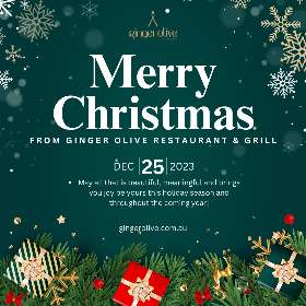 Merry Christmas and Happy New Year  - Ginger Olive Restaurant and Grill