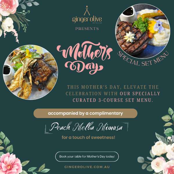 Set the stage for a memorable Mother's Day celebration at Ginger Olive