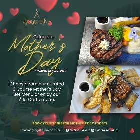 Set the stage for a memorable Mother's Day celebration at Ginger Olive Restaurant & Grill - Ginger Olive Restaurant and Grill