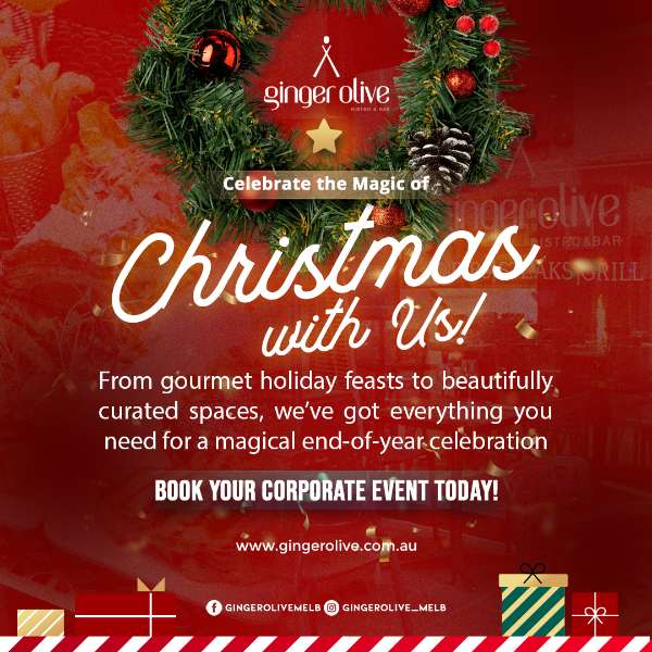From Cozy Family Dinner to Corporate Gathering: Christmas Dining at Ginger Olive