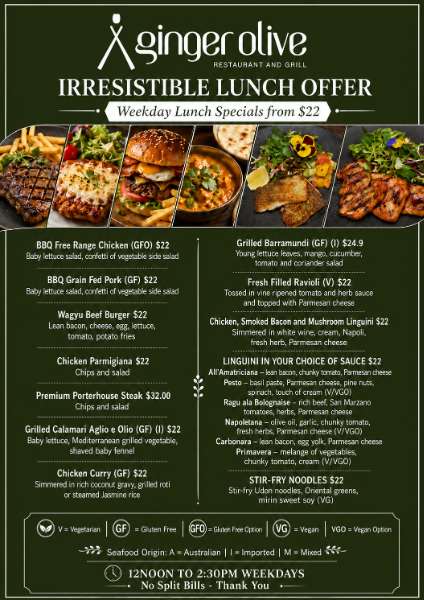 Winter Irresistable Lunch Offer