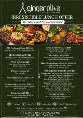 Winter Irresistable Lunch Offer