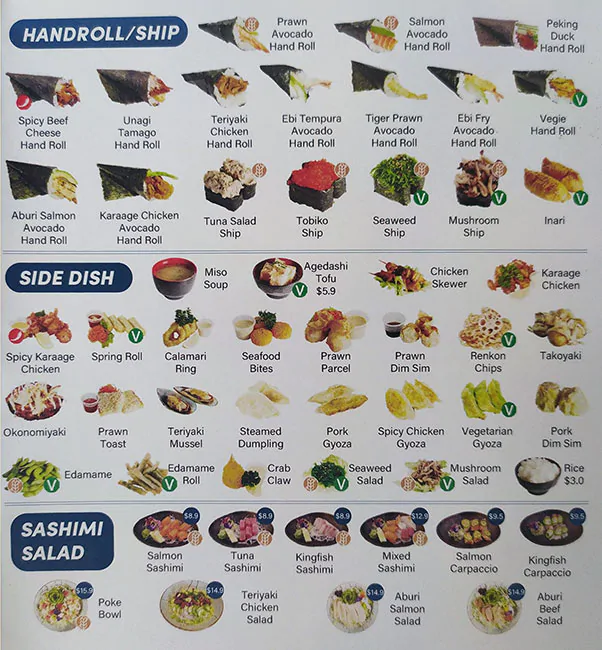 Handroll - Side Dish - Sashimi Salad